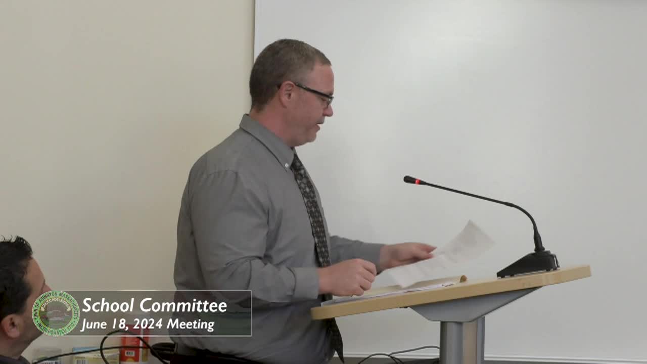 Abington School Committee; June 18, 2024
