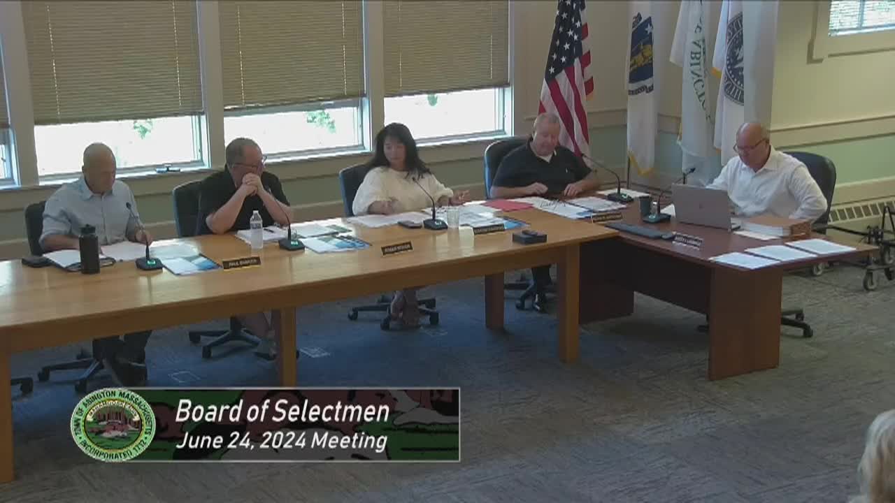 Board of Selectmen; June 24, 2024