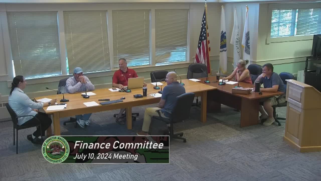 Finance Committee; July 10, 2024
