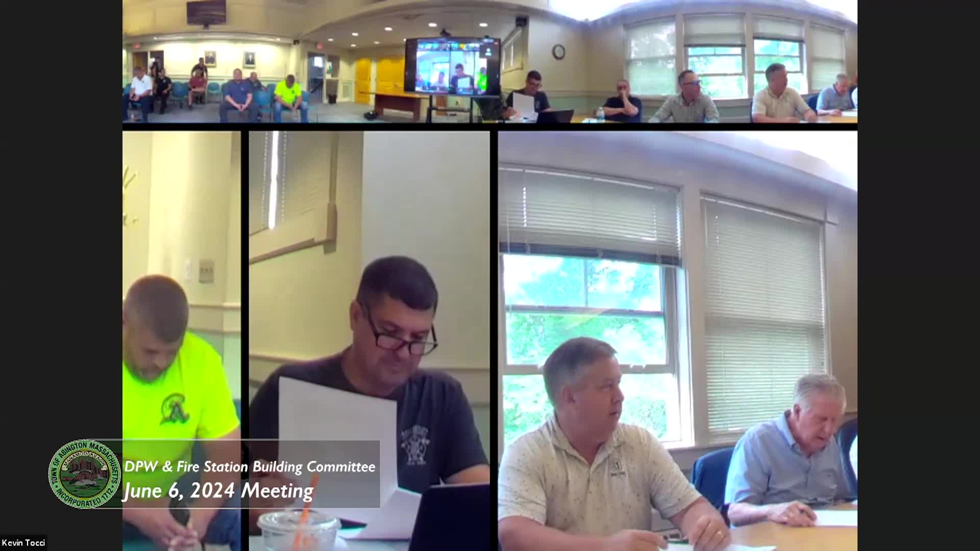DPW & Fire Station Building Committee; June 6, 2024