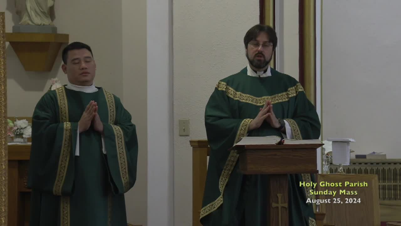 Holy Ghost Parish; August 25, 2024-