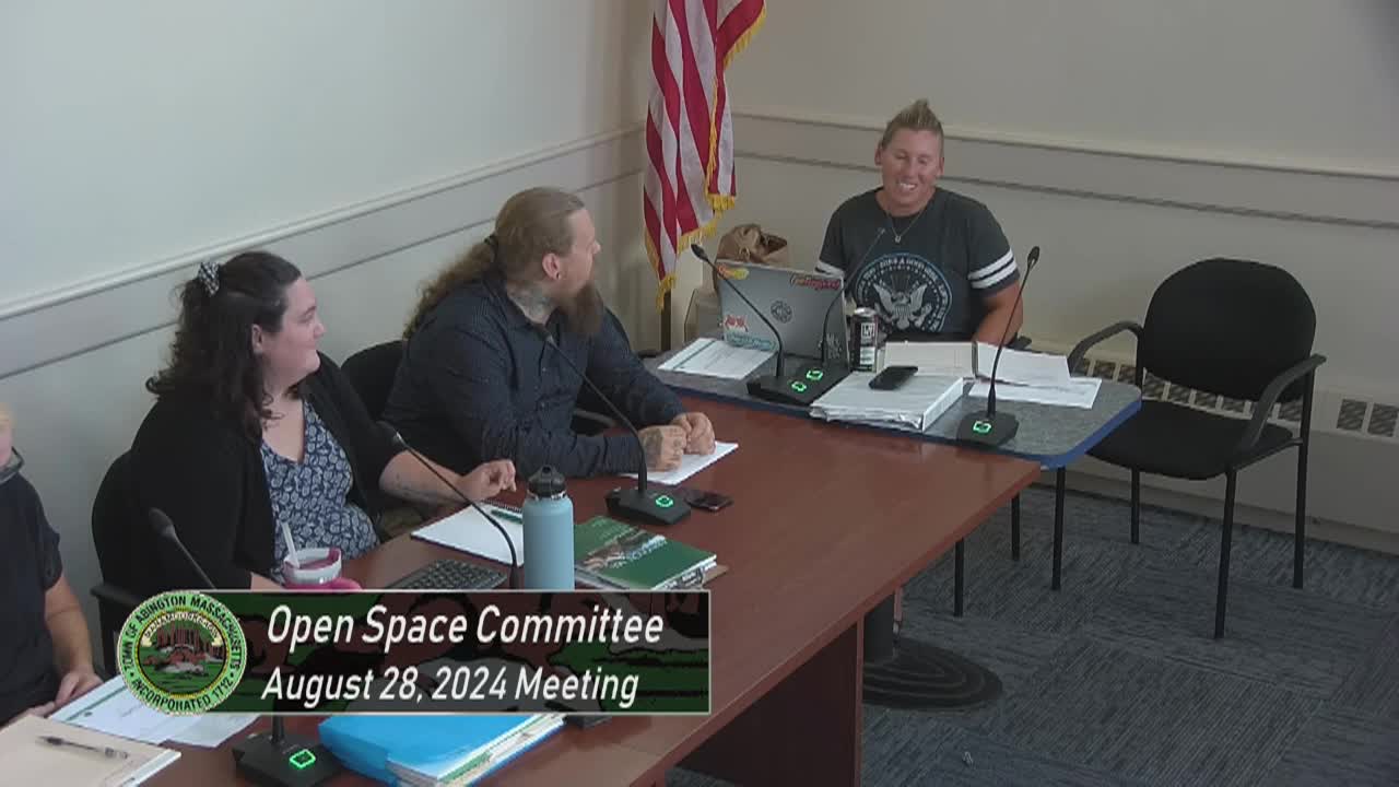 Open Space Committee; August 28, 2024