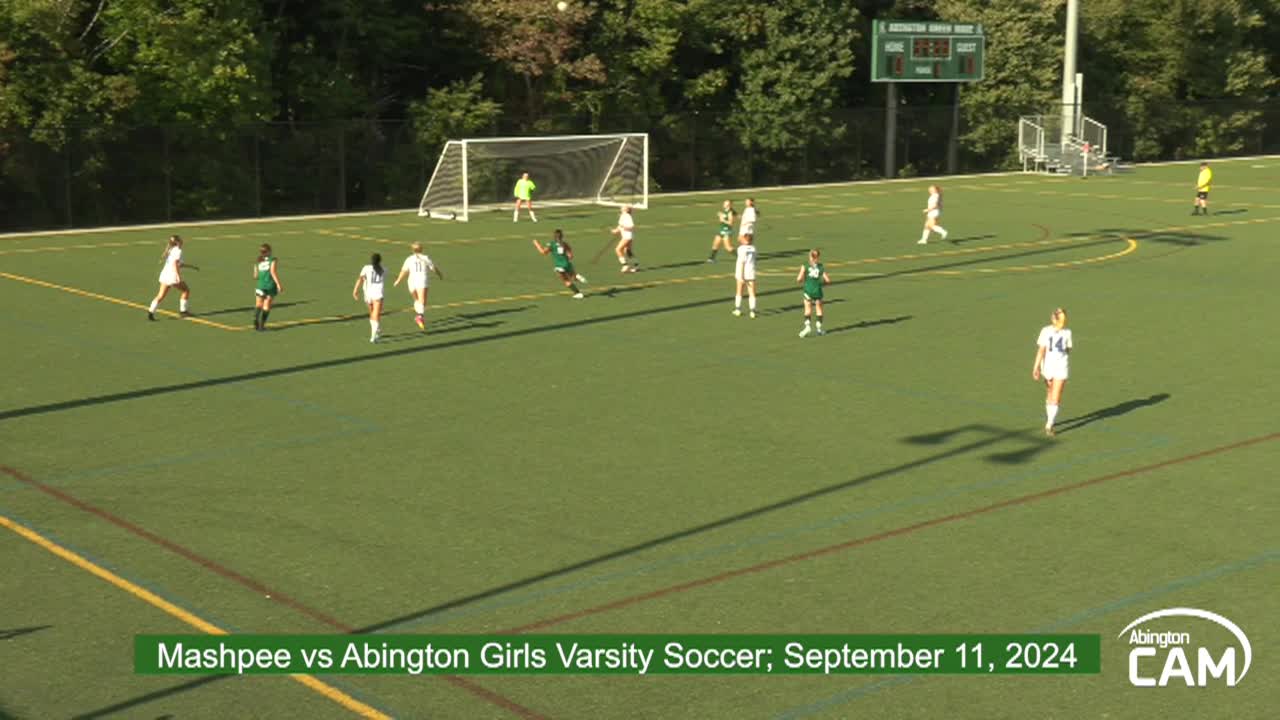 Mashpee Falcons vs Abington; Girls JV Soccer; September 11, 2024