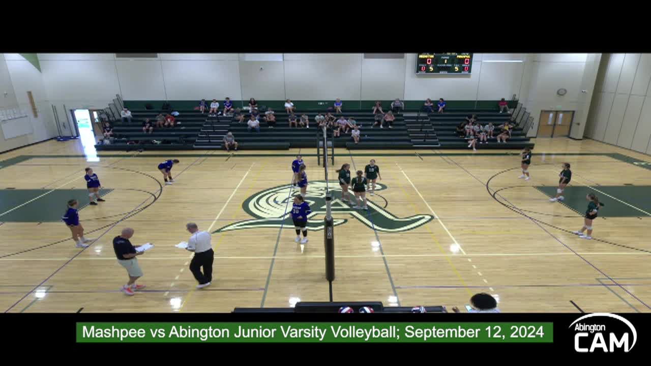 Mashpee High School Womens Junior Varsity Volleyball September 12, 2024