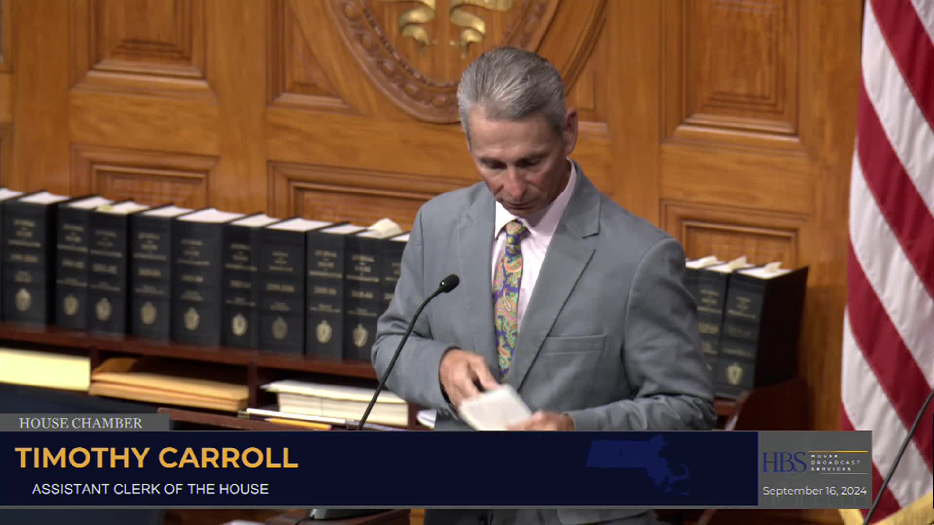 MA House - Informal Session; September 116, 2024