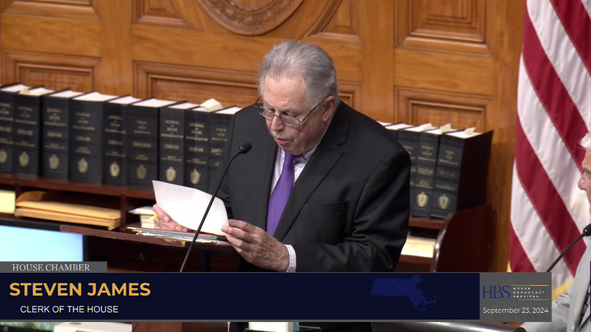 MA House - Informal Session; September 23, 2024