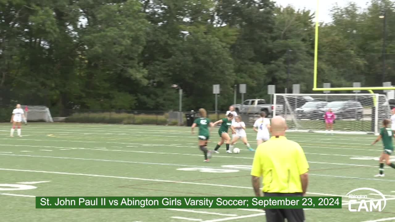 Saint John Paul II vs Abington; Girls Varsity Soccer; September 23, 2024
