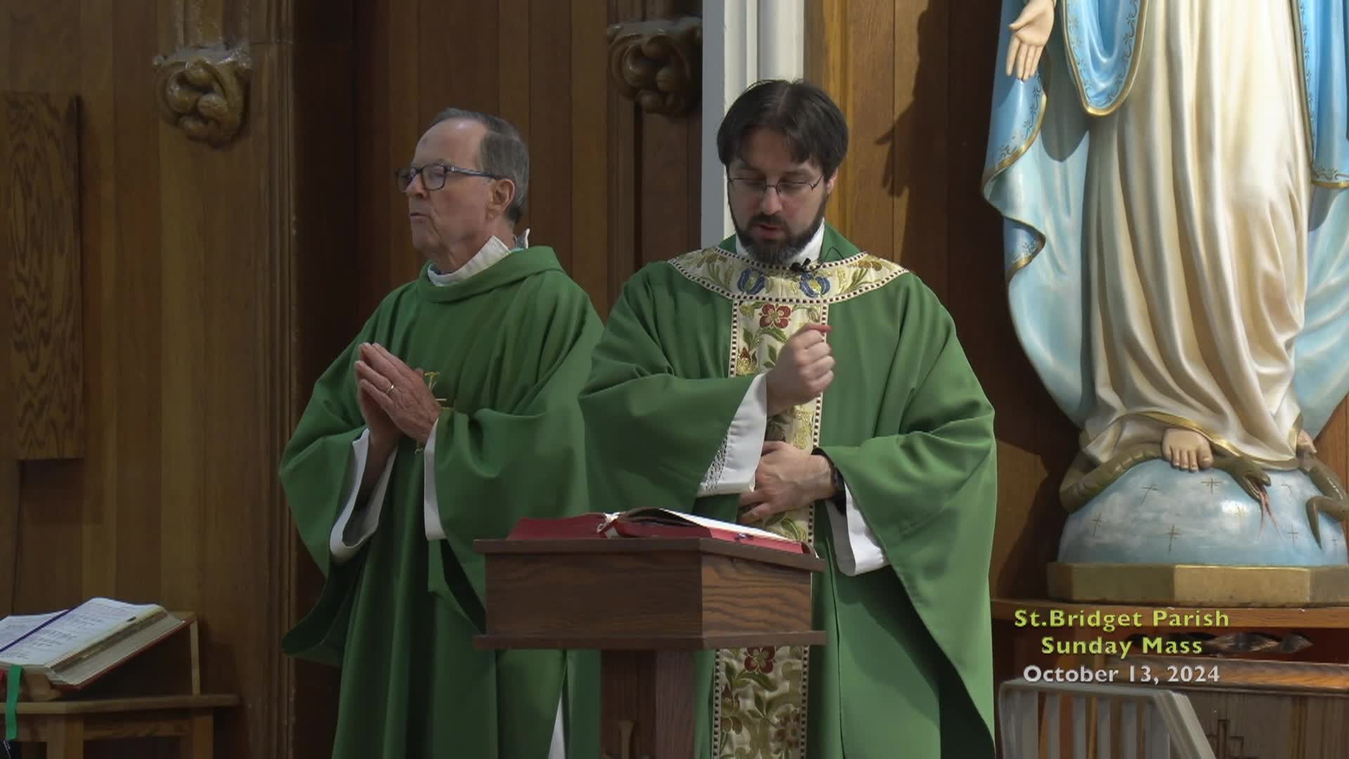 St Bridget Parish; October 13, 2024