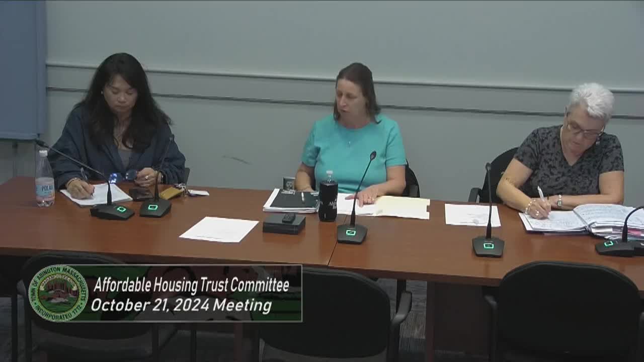 Affordable Housing Trust; Oct. 21, 2024