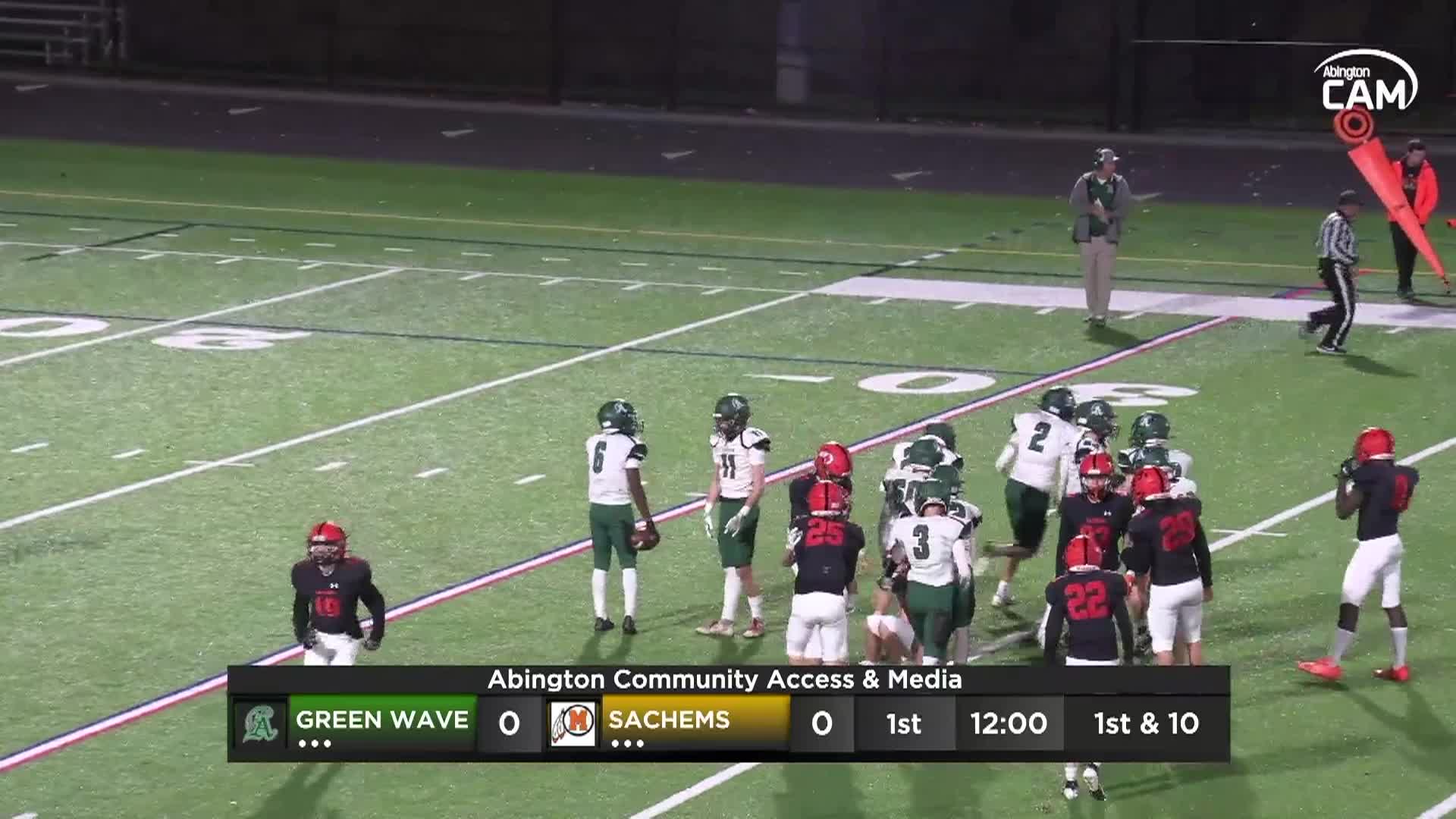 Abington Varsity Football vs Middleborough Sachems; November, 1 2024