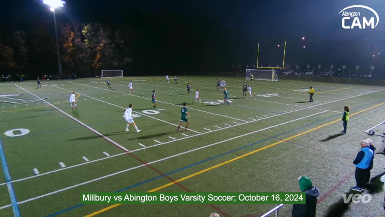 Millbury Woolies vs Abington Boys Varsity Soccer; Oct. 16, 2024