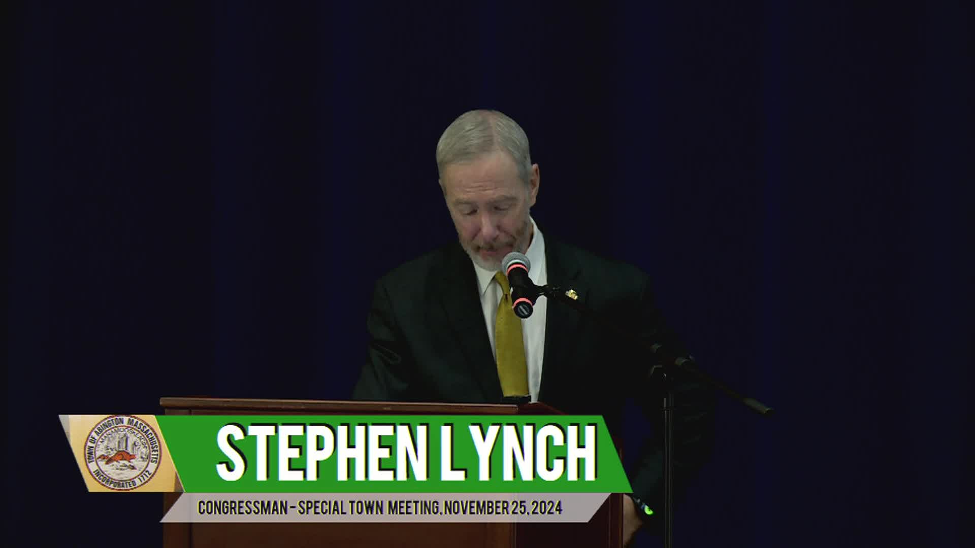 Abington Special Town Meeting; November 25, 2024