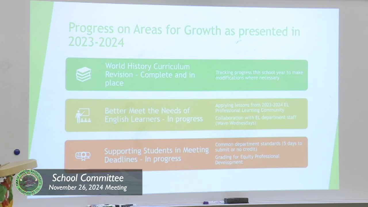 Abington School Committee Nov. 26, 2024