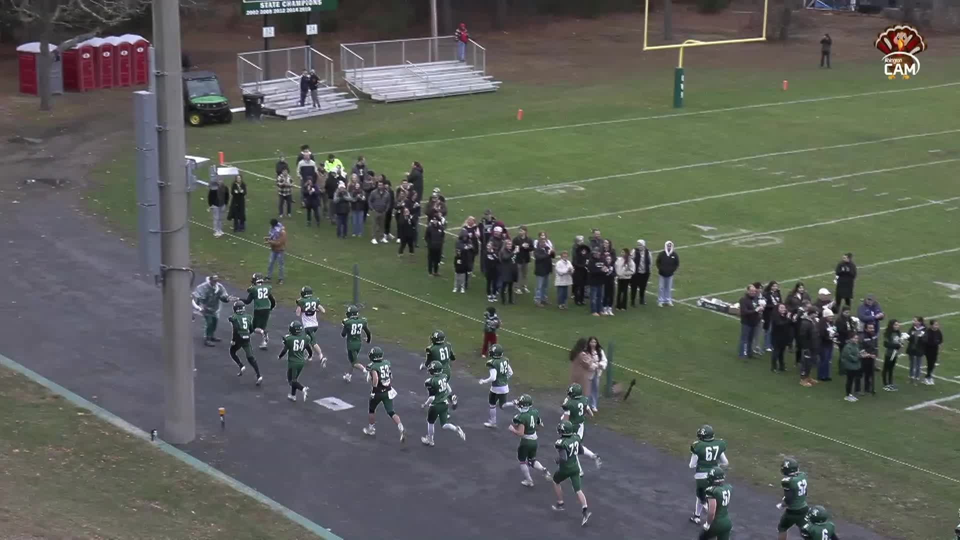 Whitman-Hanson Panthers vs Abington Green Wave; 2024 Thanksgiving Football Game