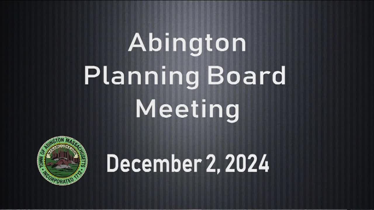 Planning Board; Dec. 2, 2024