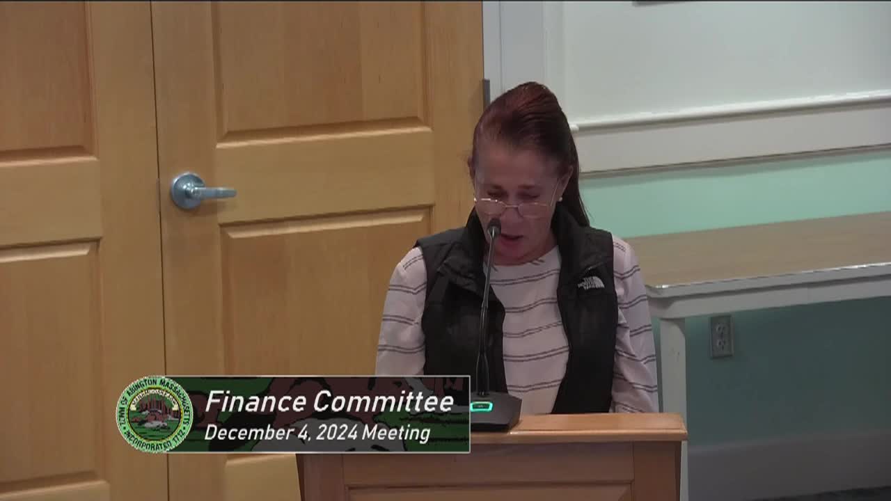 Finance Committee; Dec. 4, 2024