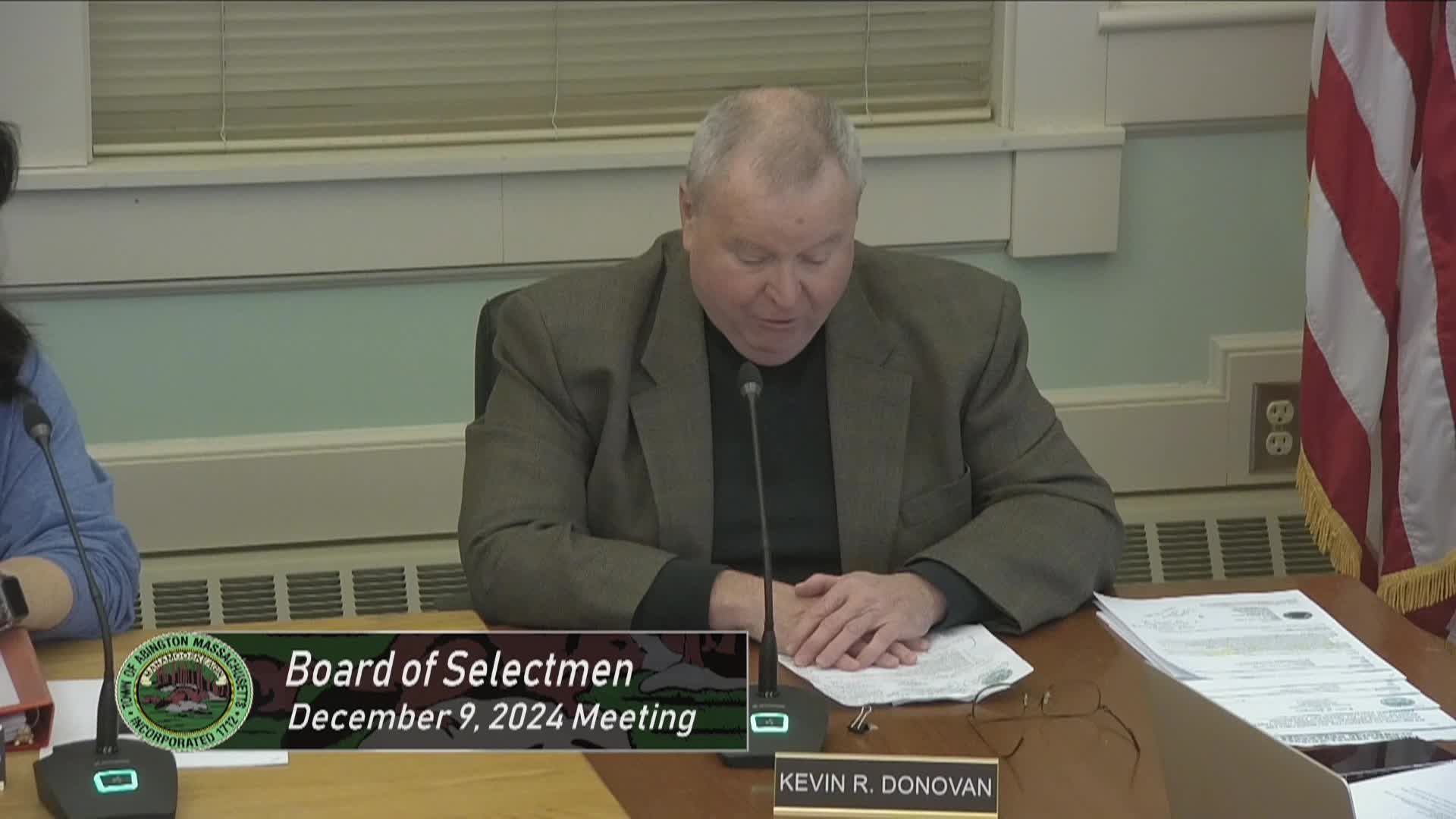 Board of Selectmen; December 9, 2024