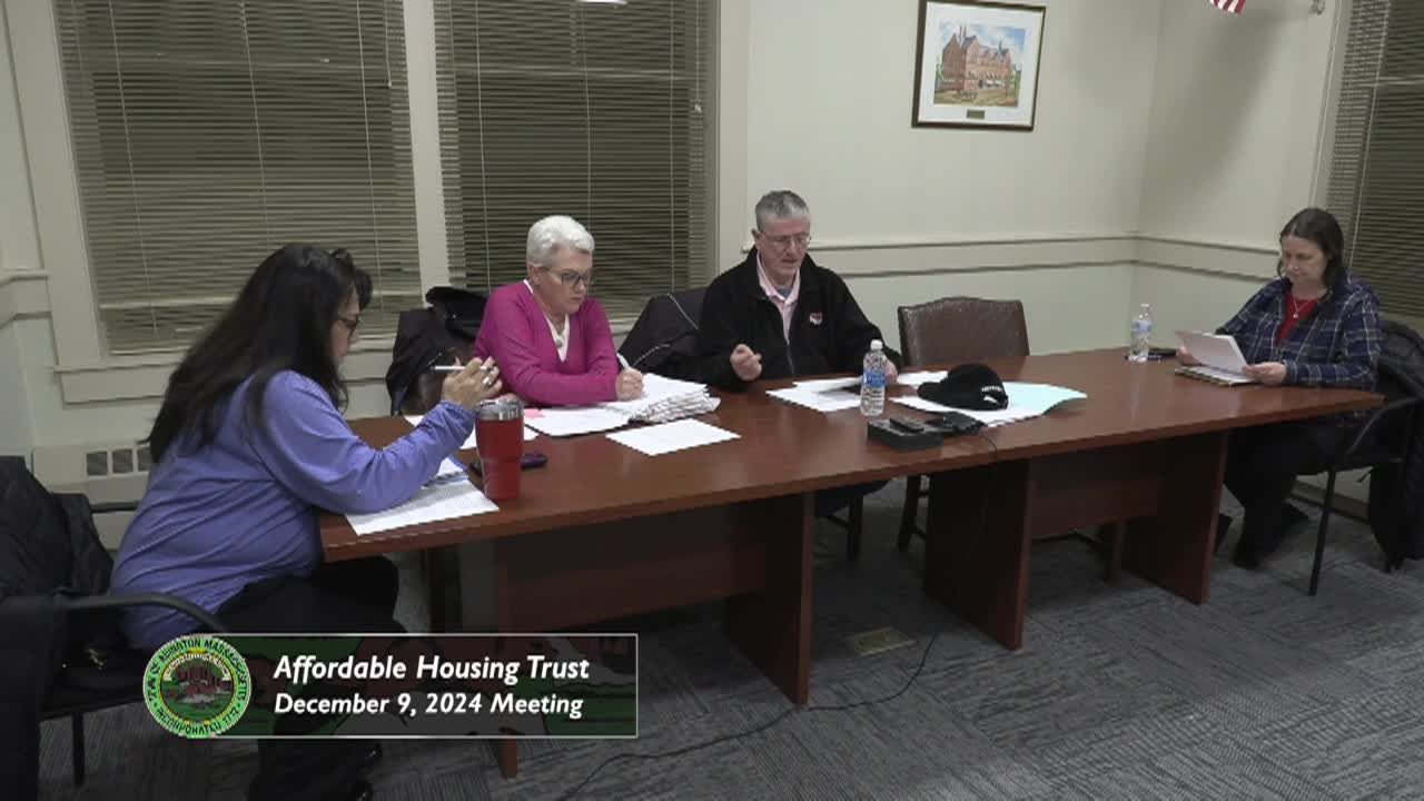 Affordable Housing Trust; Dec. 9, 2024