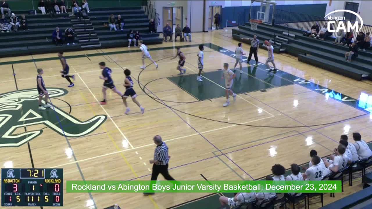 Rockland Bulldogs vs Abington Boys Junior Varsity Basketball; Dec. 23, 2024