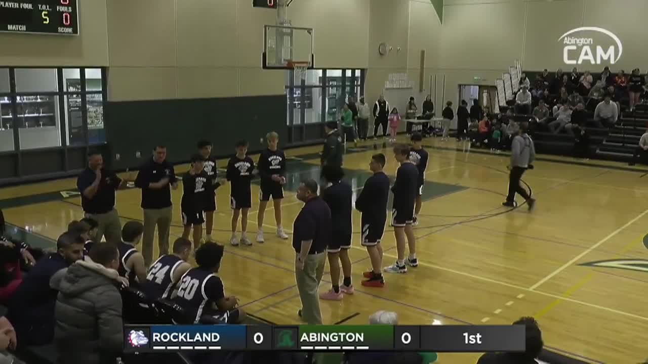 Rockland Bulldogs vs Abington Boys Varsity Basketball; Dec. 23, 2024