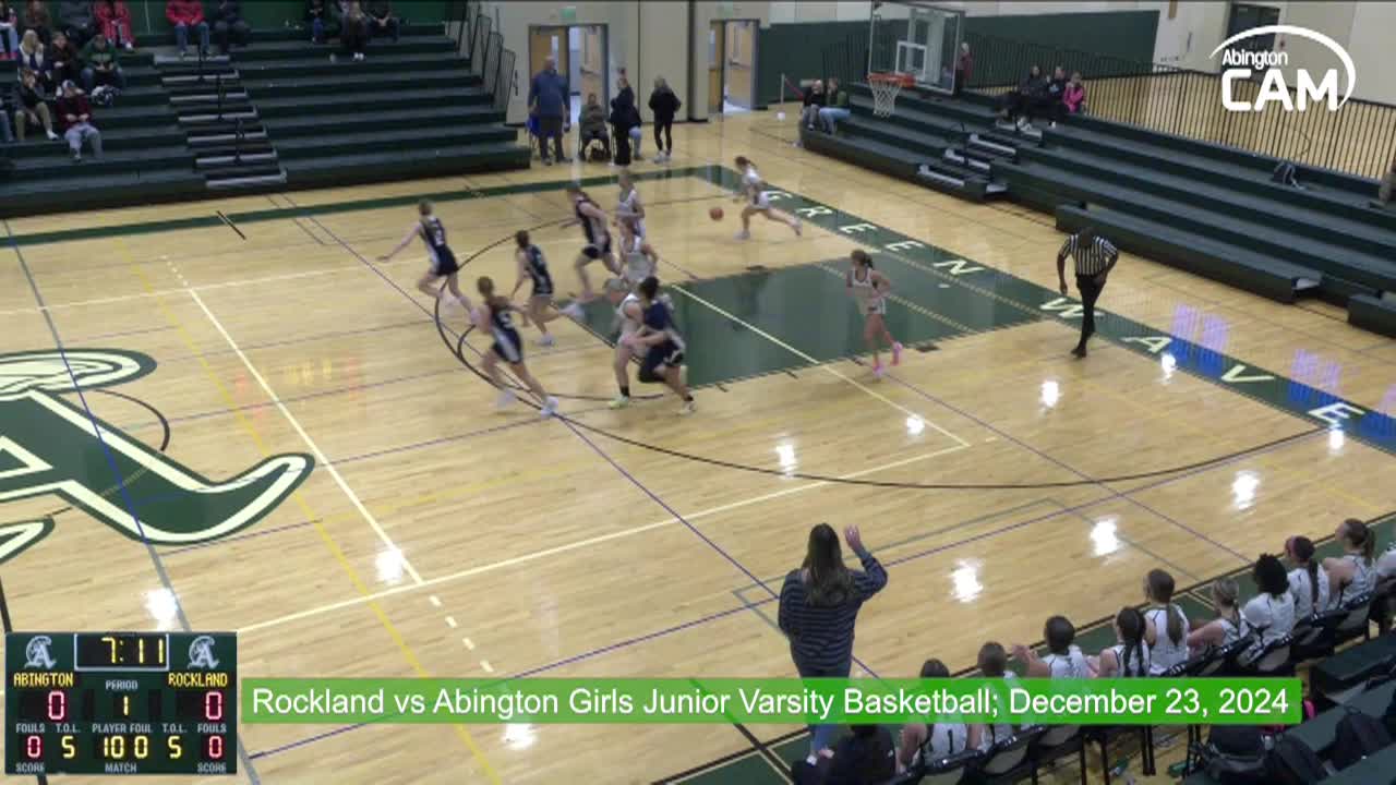 Rockland Bulldogs vs Abington Girls Junior Varsity Basketball; Dec. 23, 2024