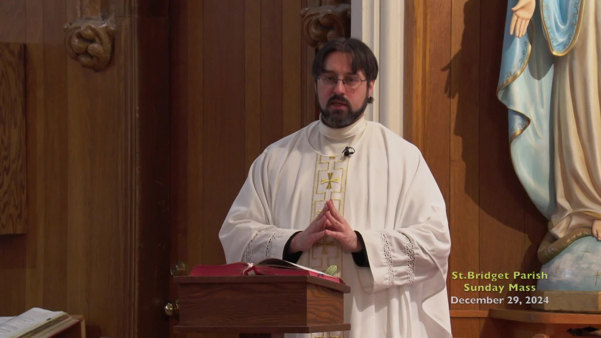 St Bridget Parish; December 29, 2024