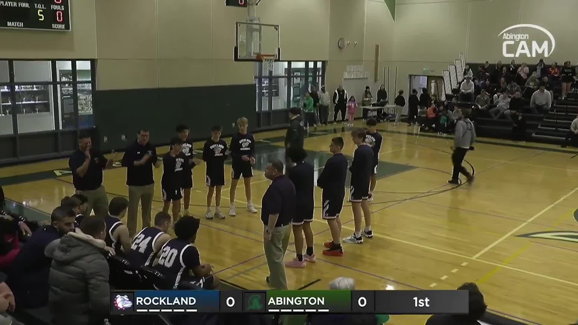 Rockland Bulldogs vs Abington Boys Varsity Basketball; December 23, 2024
