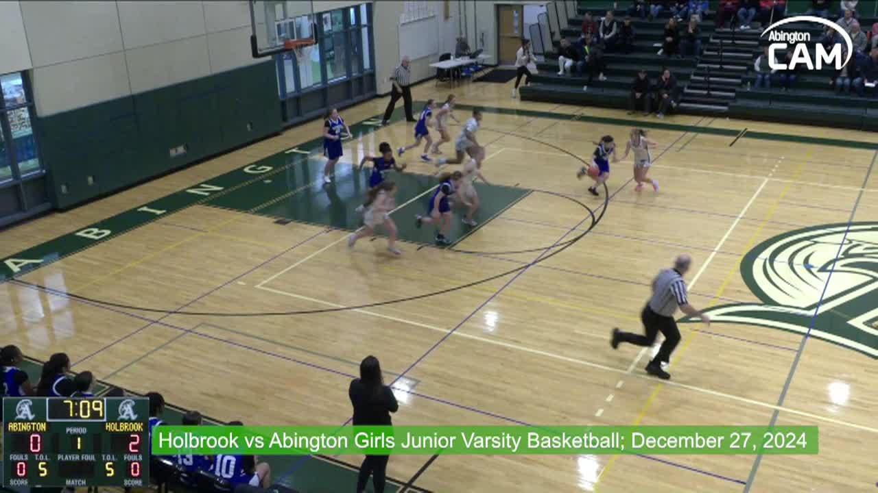 Holbrook Bulldogs vs Abington Girls Junior Varsity Basketball; Dec. 27, 2024