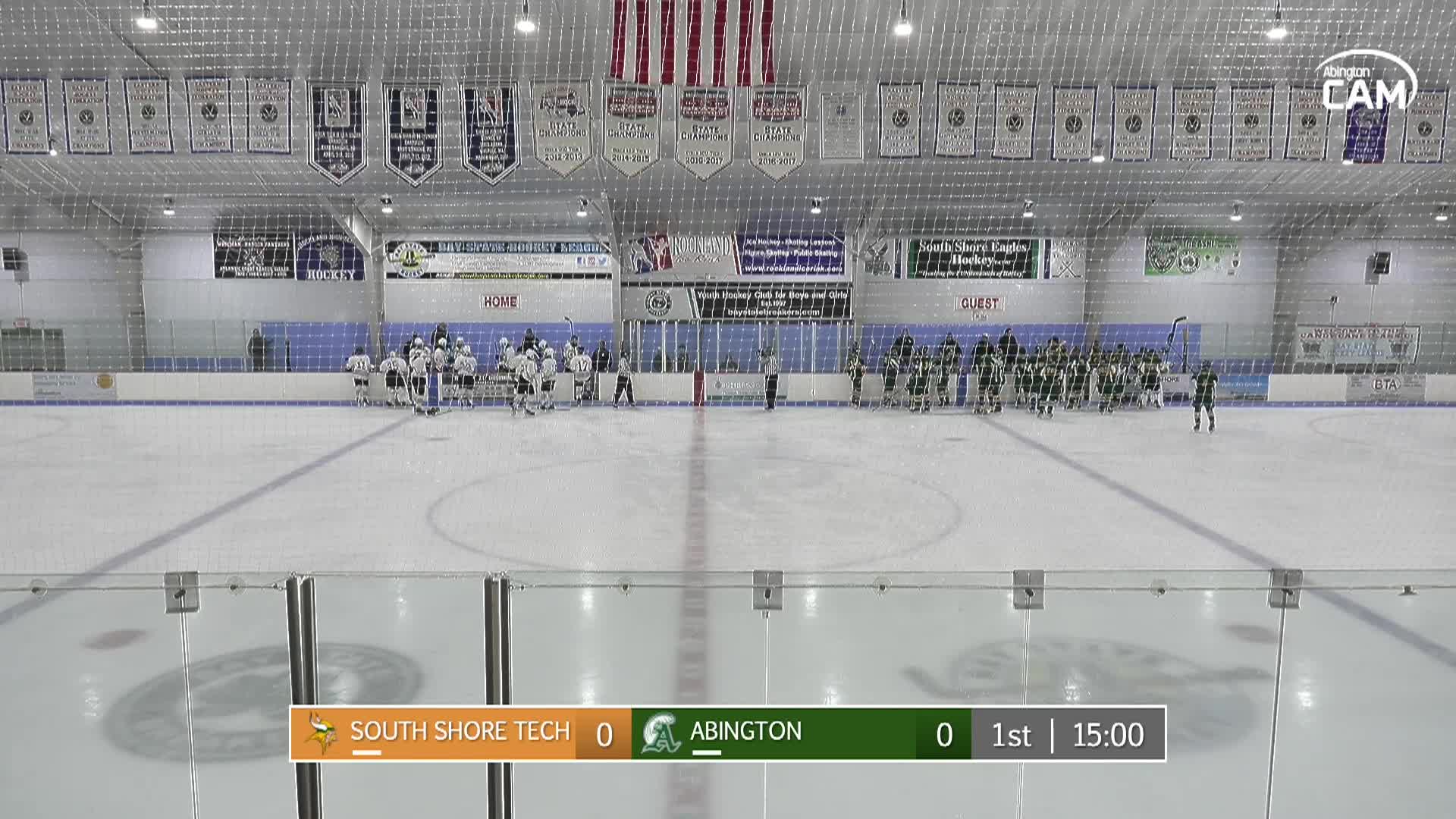 South Shore Tech vs Abington Boys Varsity Hockey; Dec. 28, 2024