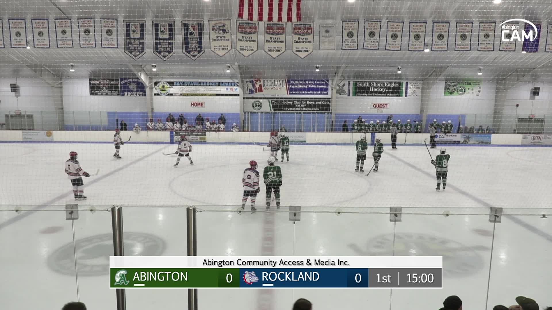 Abington Green Wave vs Rockland Bulldogs Varsity Hockey; January 4, 2025