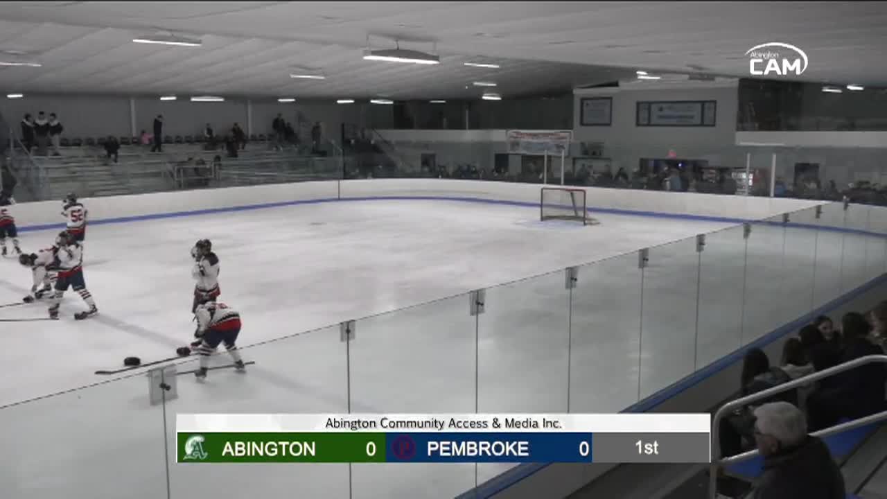 Abington Green Wave vs Pembroke Titans Boys Varsity Hockey; Jan. 6, 2025