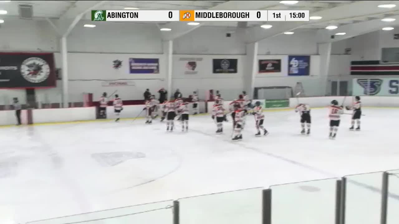 Abington Green Wave vs Middleboro Sachems Varsity Hockey; Jan. 11, 2025