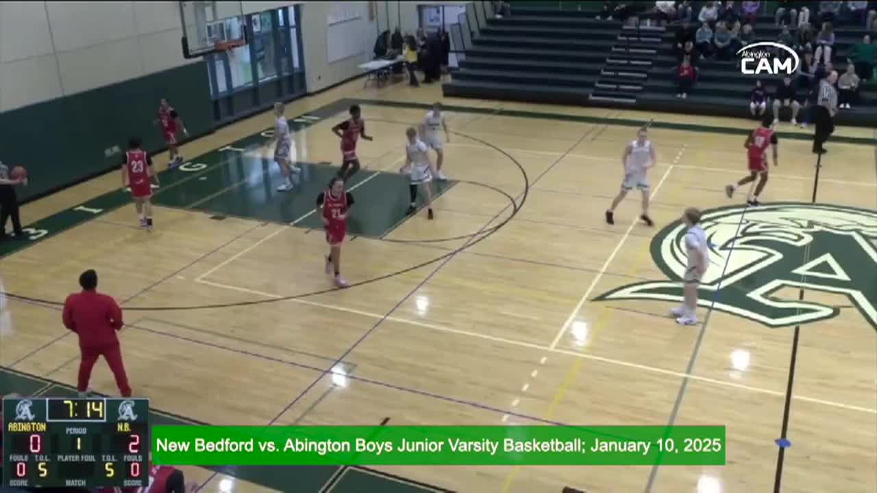 New Bedford Whalers vs Abington Green Wave Boys Junior Varsity Basketball; Jan. 10, 2025