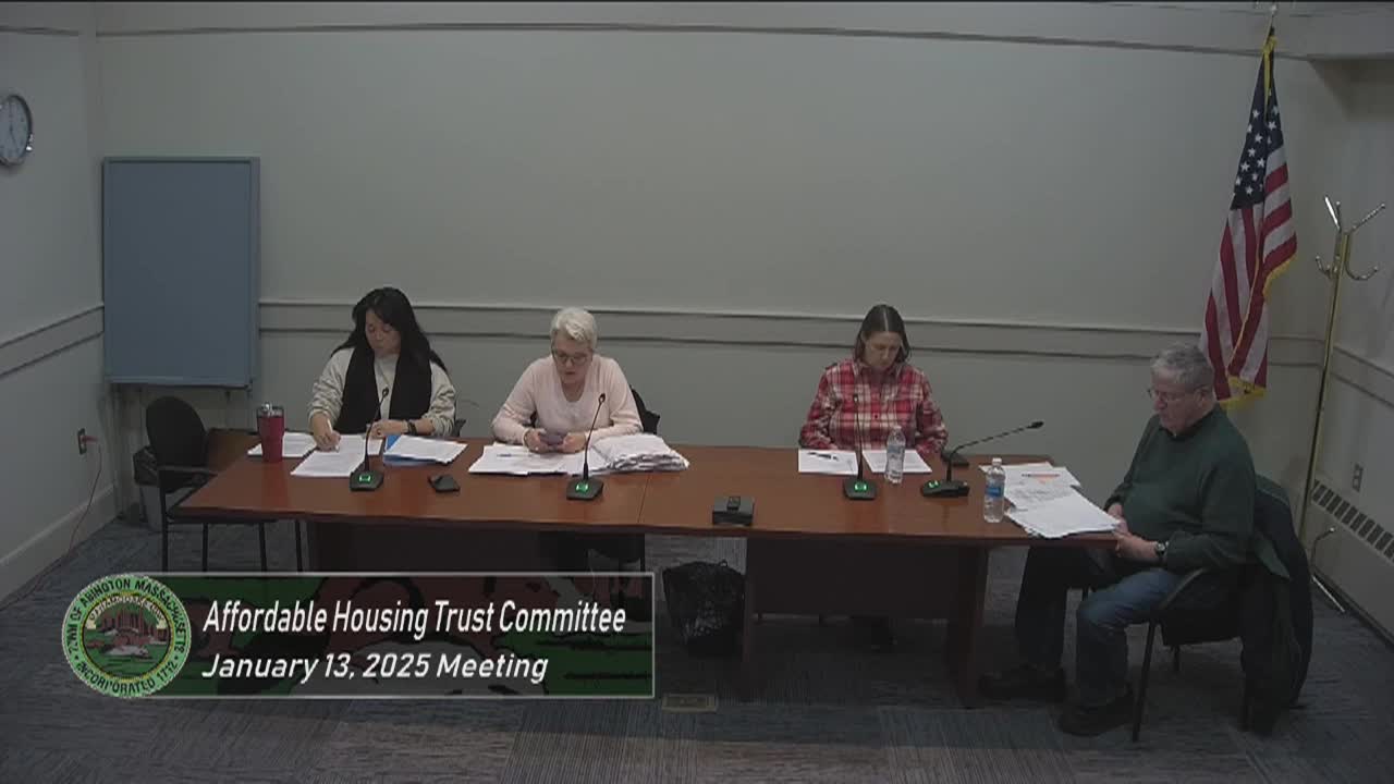 Affordable Housing Trust; Jan. 13, 2025
