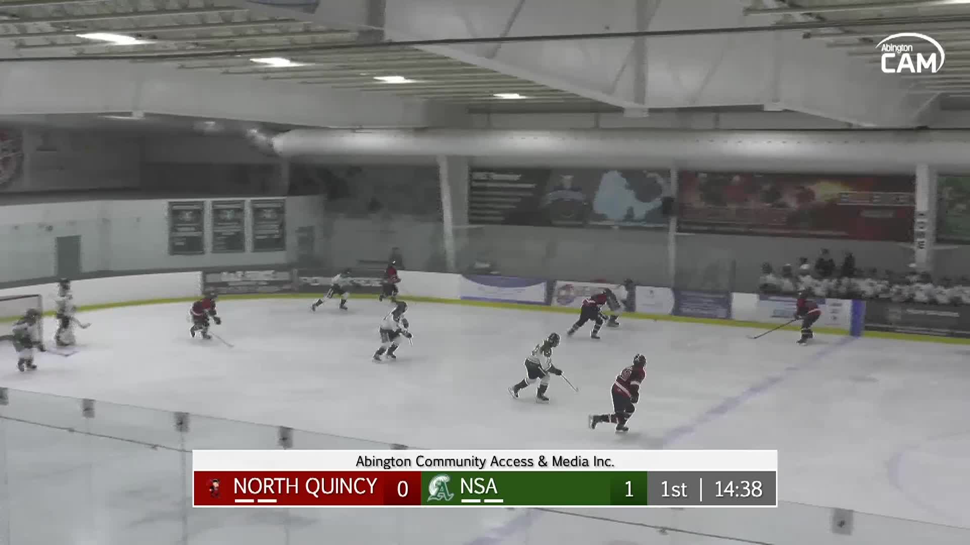 Quincy/North Quincy Coop vs NSA Coop Girls Varsity Hockey; January 15, 2025