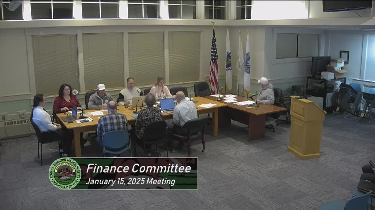 Finance Committee; January 15, 2025