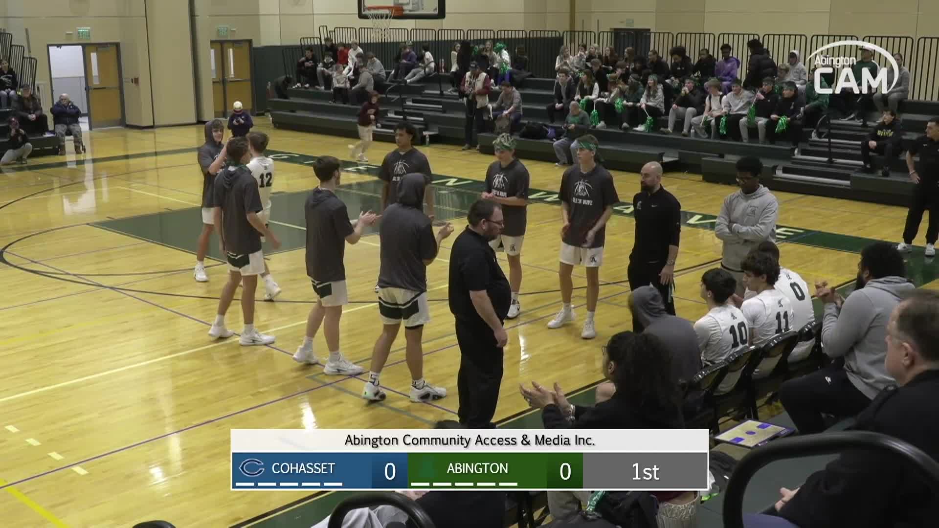 Cohasset Skippers vs Abington Boys Varsity Basketball; January 17, 2025