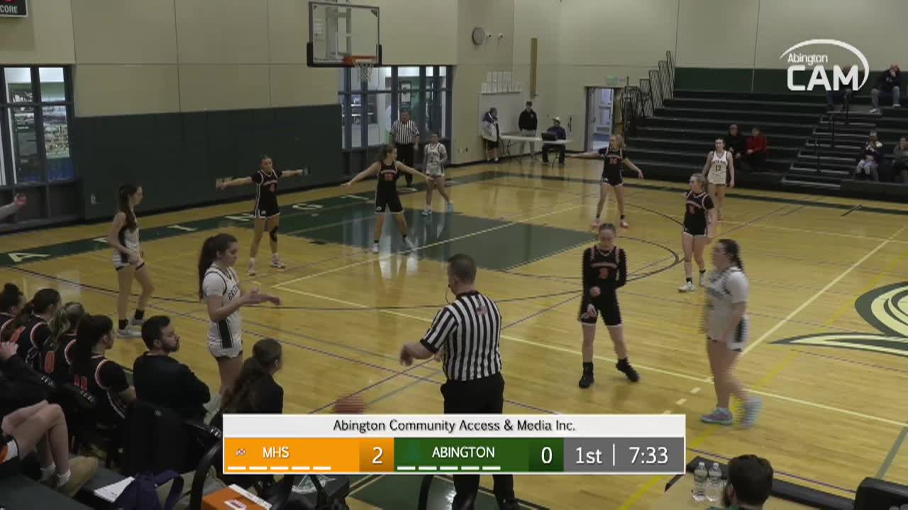Middleborough Sachems vs Abington Green Wave Girls Varsity Basketball; Jan 21, 2025