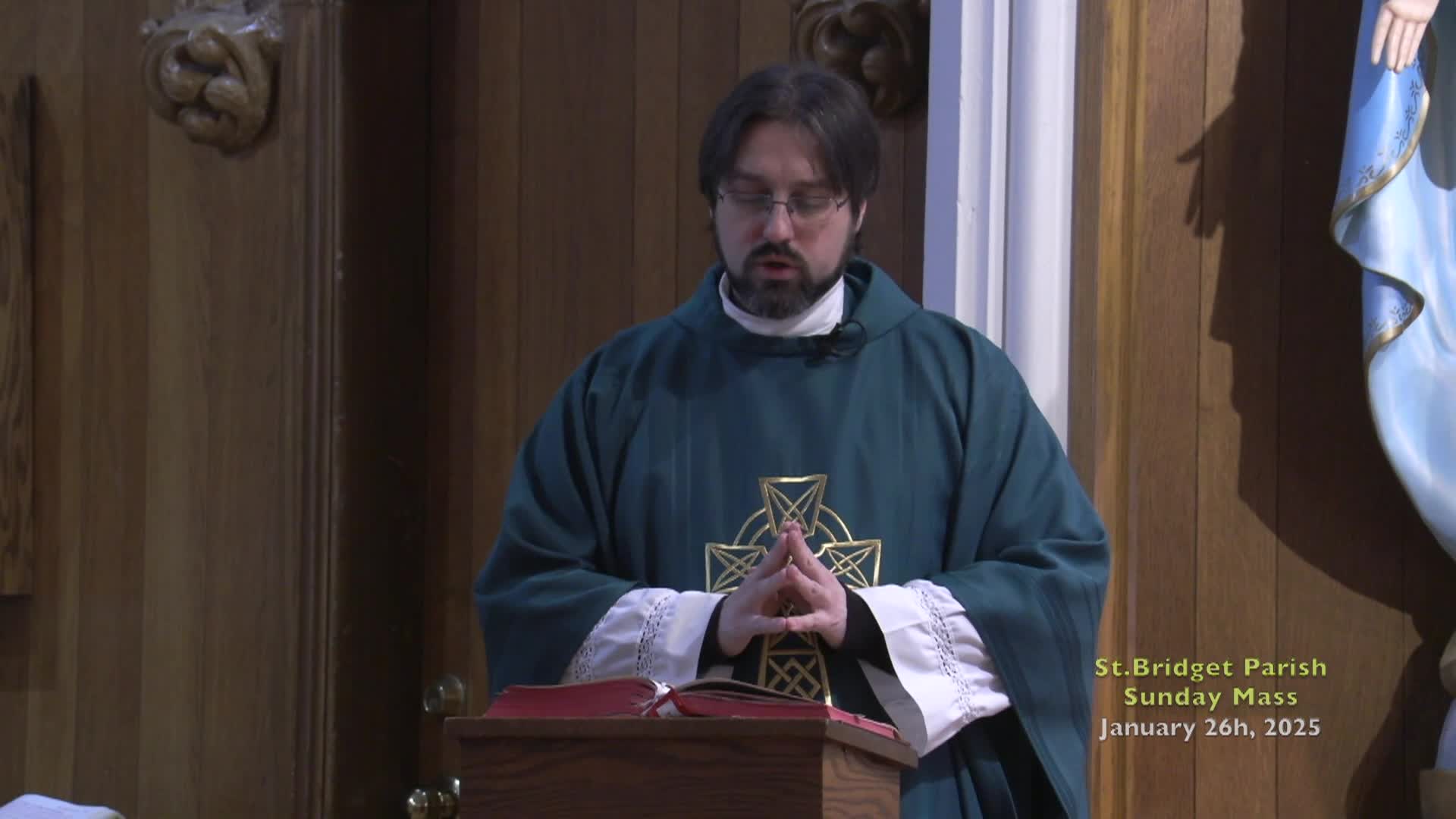 St Bridget Parish; January 26, 2025