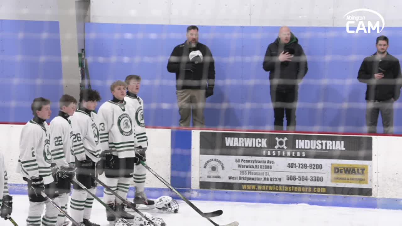 Sandwich Blue Knights vs Abington Boys Varsity Hockey; Jan. 25, 2025