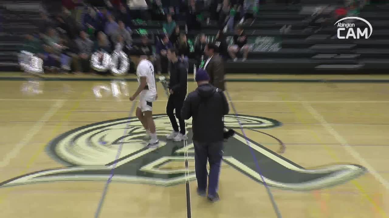 Randolph Blue Devils vs Abington Boys Varsity Basketball & Sr. Night; Jan. 28, 2025