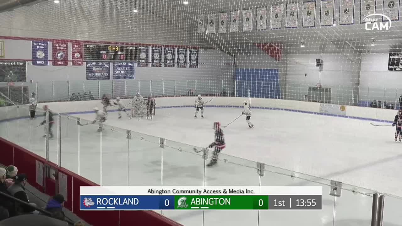 Rockland Bulldogs vs Abington Green Wave Boys Varsity Hockey; Jan. 29 2025