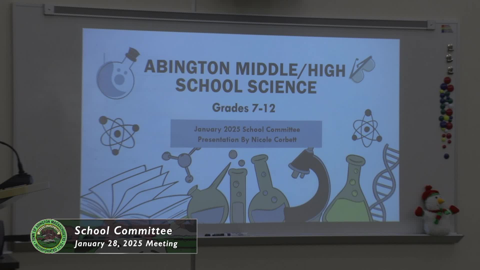 Abington School Committee; January 28, 2025