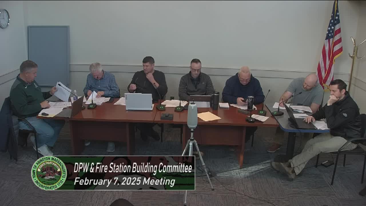 DPW & Fire Station Building Committee; Feb. 7, 2025