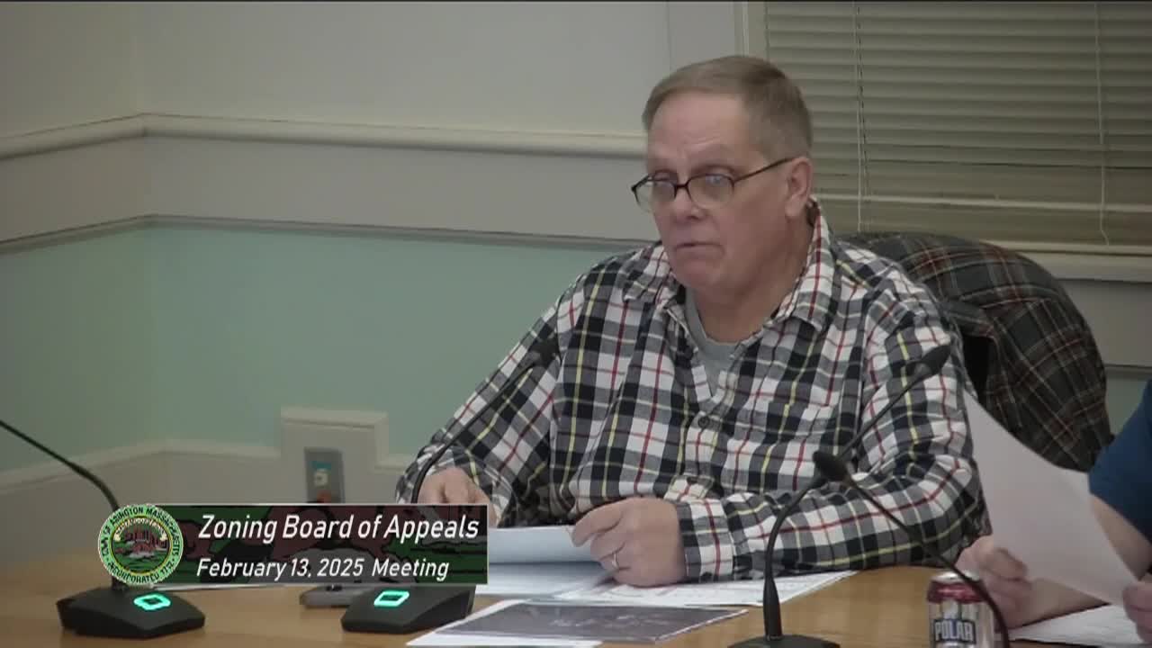 Zoning Board of Appeals; February 13, 2025
