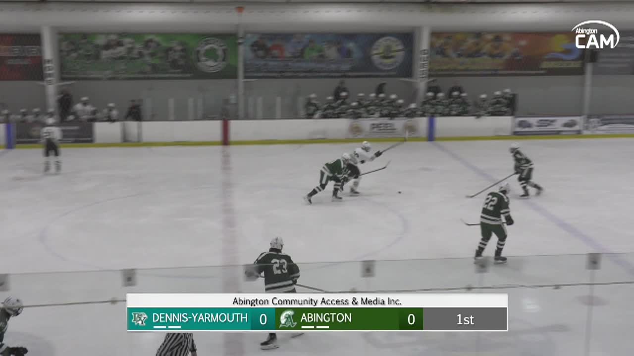 Dennis-Yarmouth Dolphins vs Abington Boys Varsity Hockey; Feb. 15, 2025