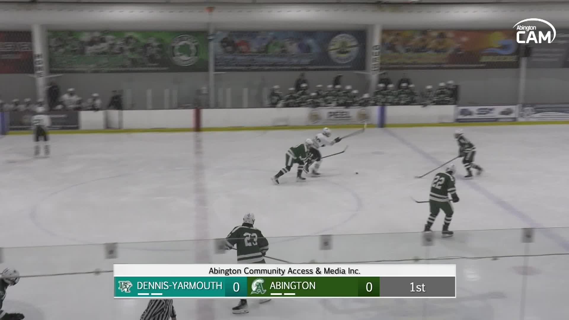 Dennis-Yarmouth Dolphins vs Abington Boys Varsity Hockey; February 15, 2025