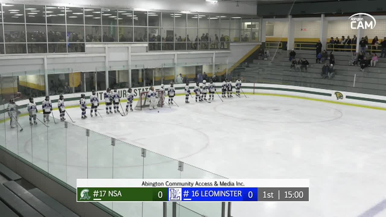 NSA Co-Op vs Leominster Devils Girls Varsity 1st Round Playoff Hockey; Feb. 26, 2025