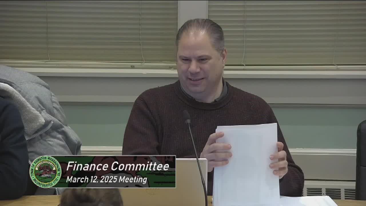 Finance Committee; Mar. 12 2025