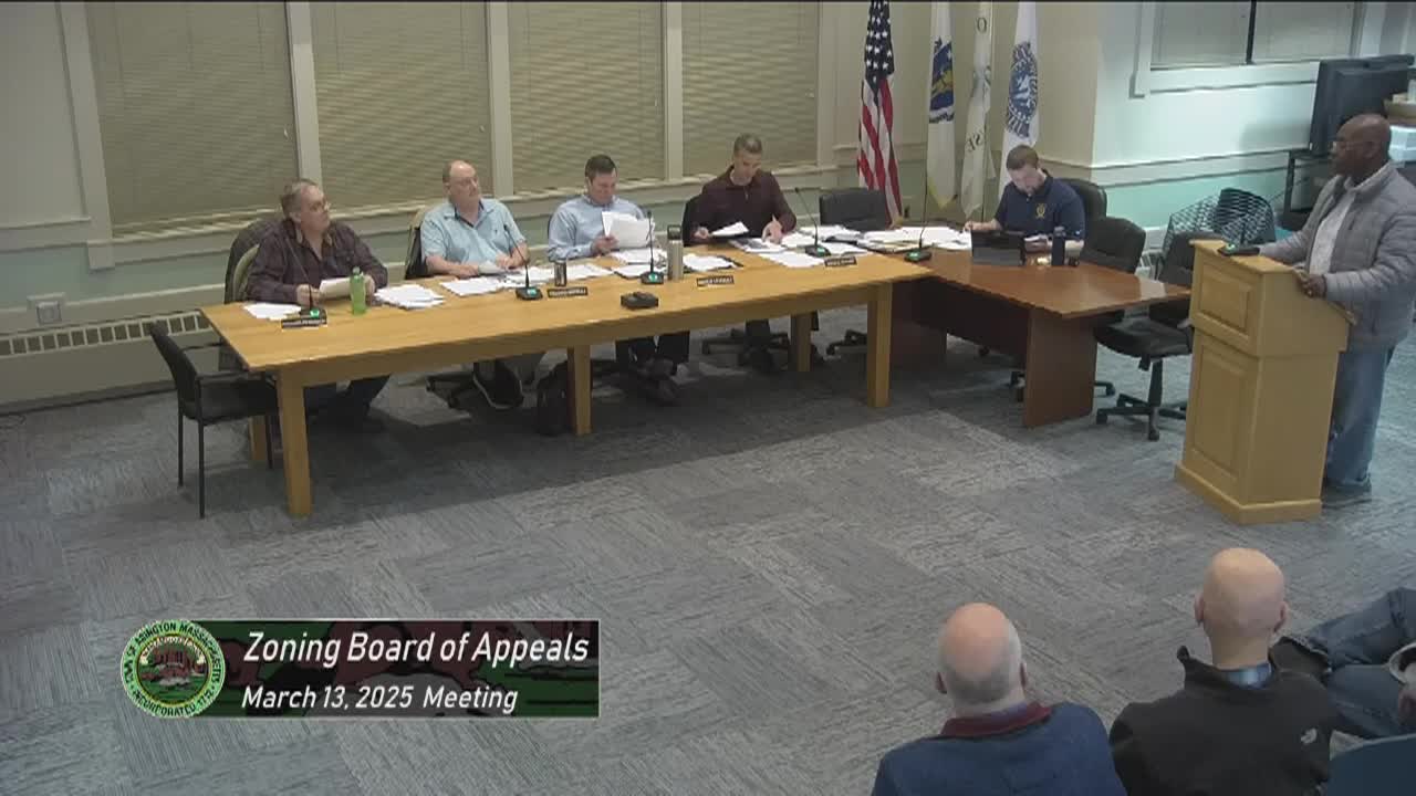 Zoning Board of Appeals; Mar. 13, 2025